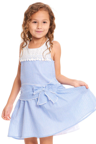 Truly Me Toddler Girls Sleeveless Striped Sundress