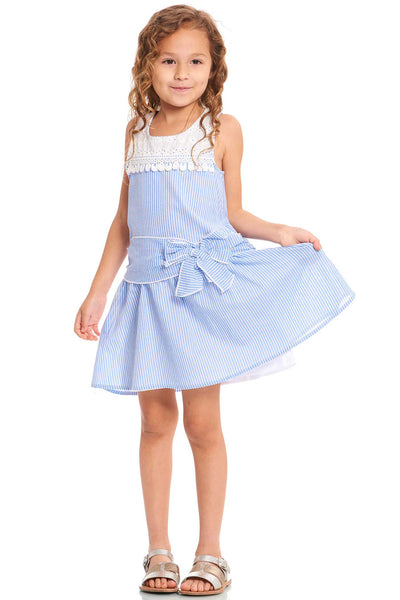 Truly Me Toddler Girls Sleeveless Striped Sundress