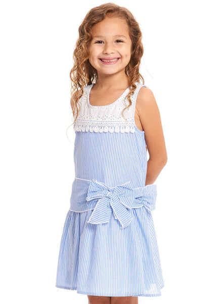 Truly Me Toddler Girls Sleeveless Striped Sundress