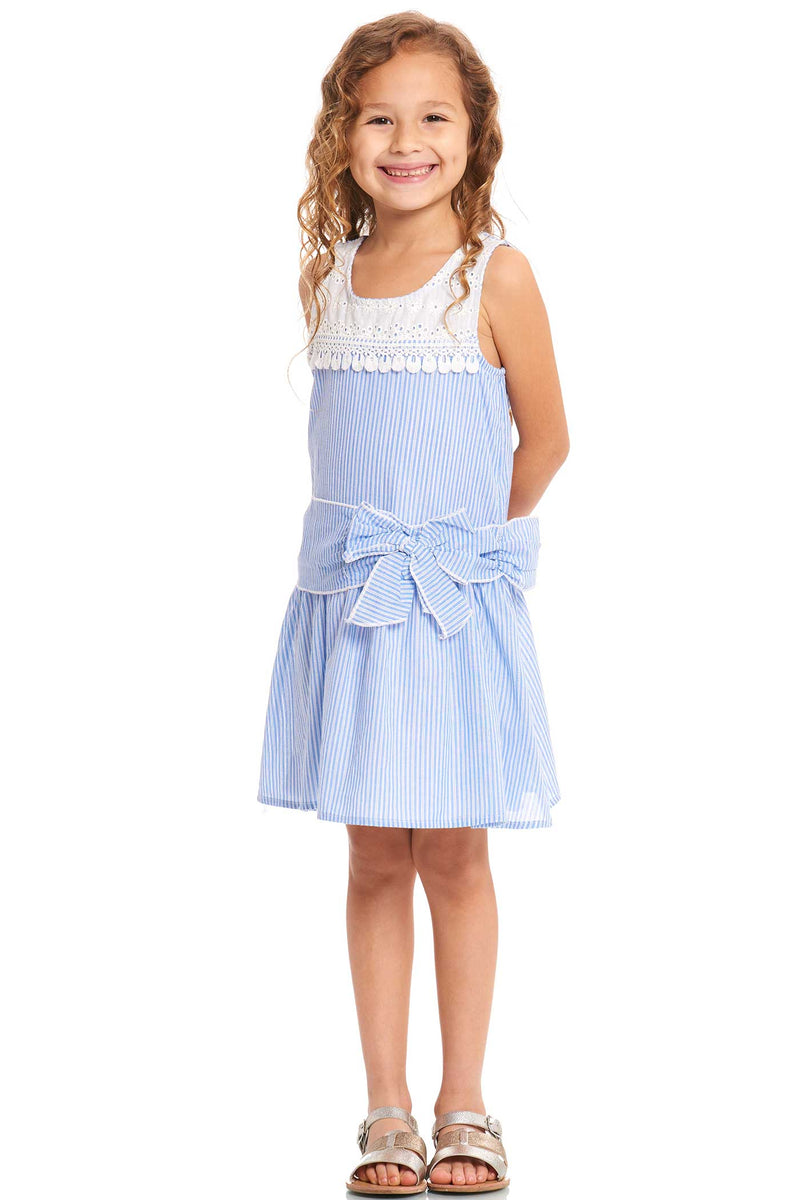 Truly Me Toddler Girls Sleeveless Striped Sundress