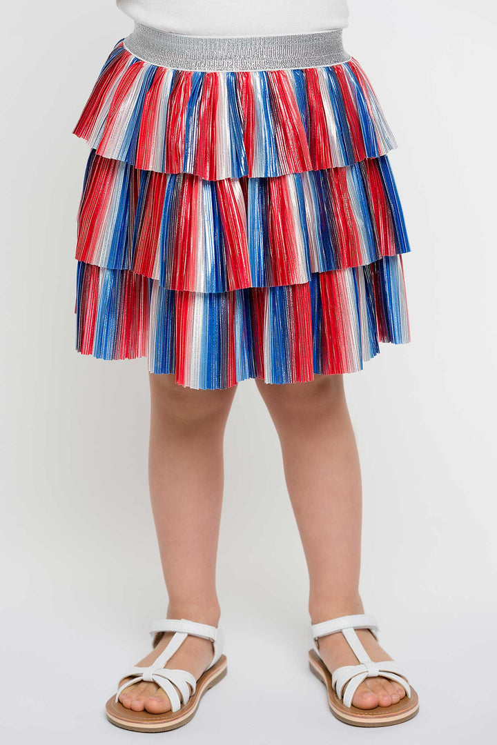 Truly Me Pink Label Little Girls Toddler USA America Merica Patriotic 4th of July Themed Spangled Tutu Skirt Birthday Party Trendy Halloween