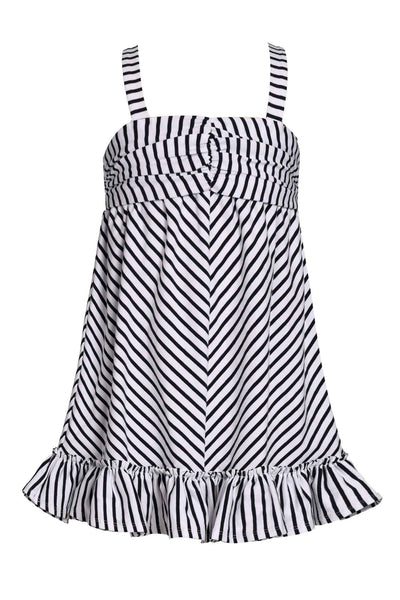 Truly Me Little Girls Sleeveless Striped Ruffle Sundress