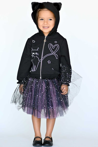 Hannah Banana Girls Starry Holographic Dots Tutu Skirt