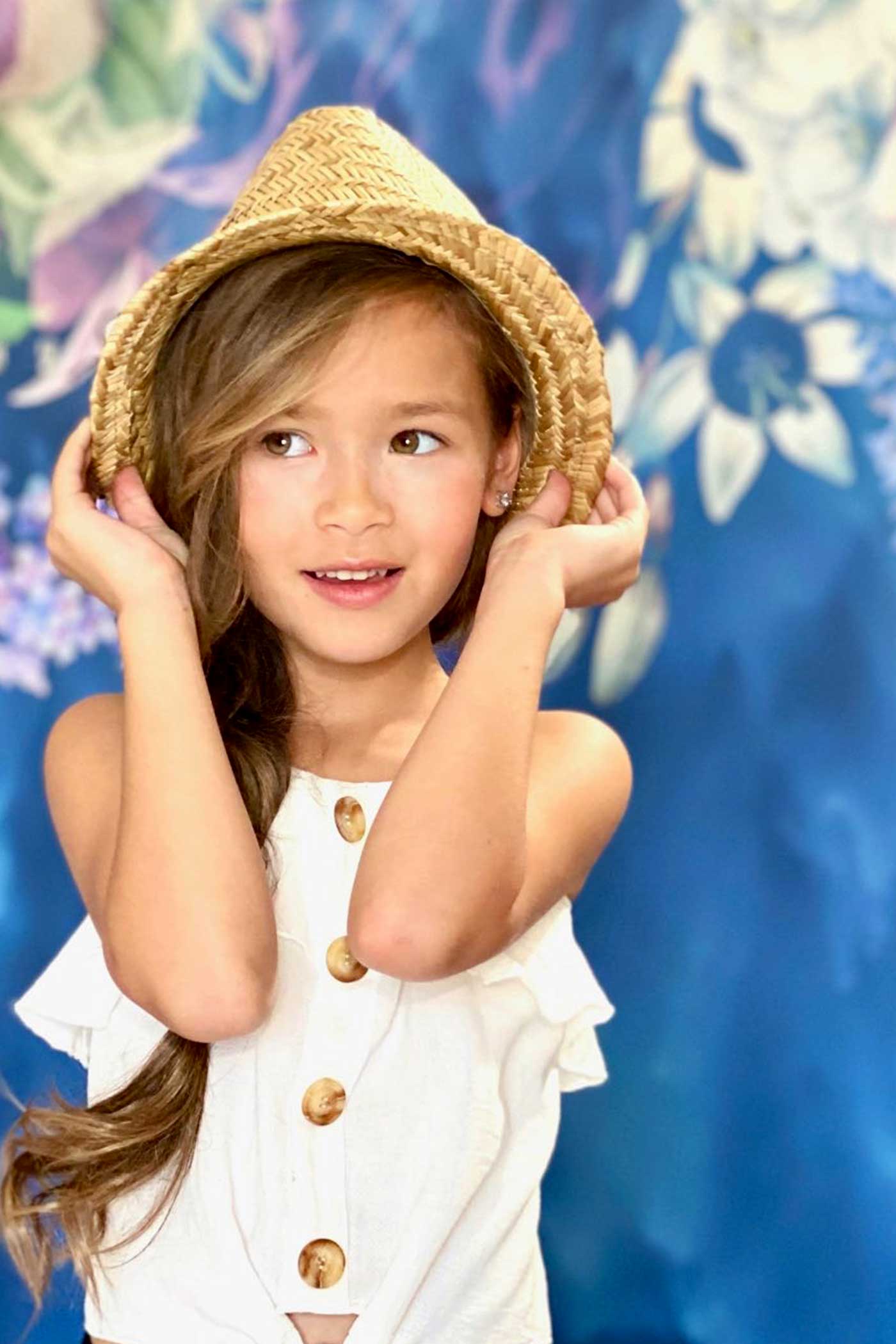 Big Girls Tie-Front Ruffle Summer Cami Top