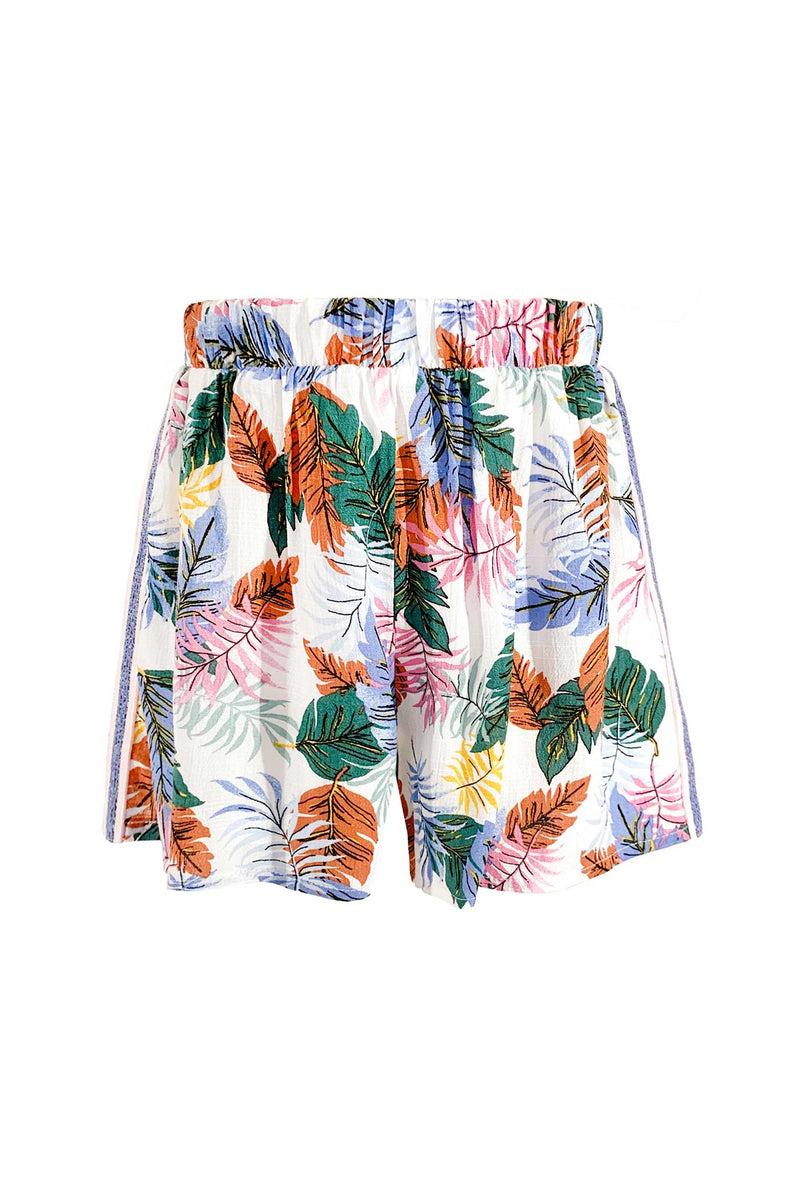 Big Girls Tropical Print Summer Shorts