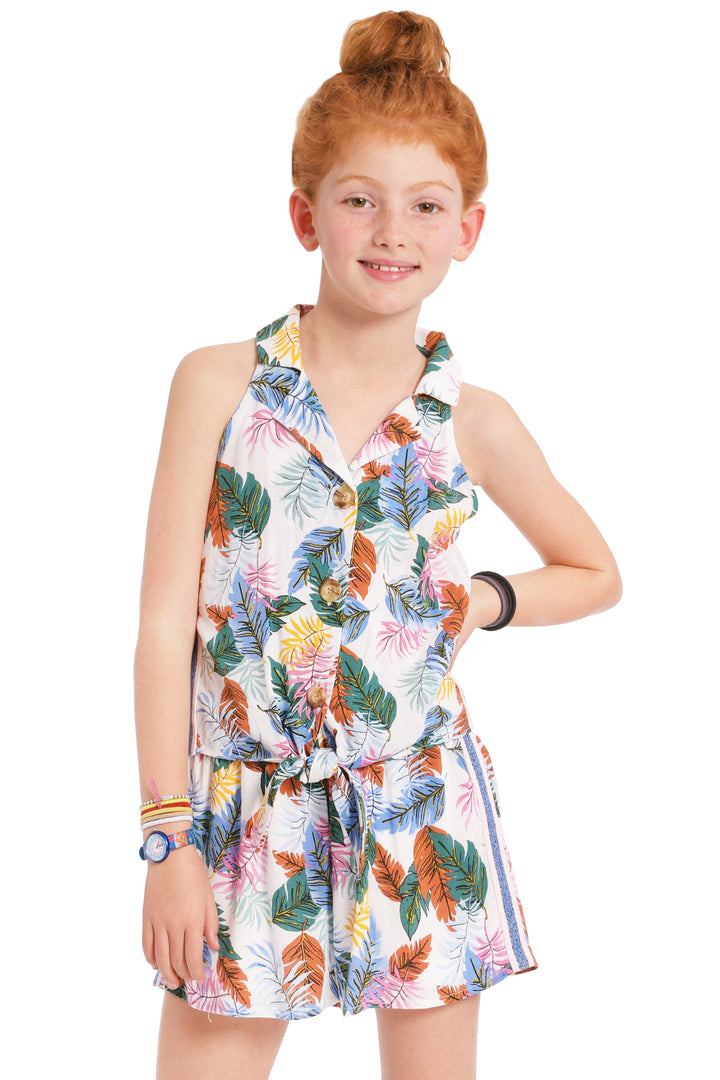 Big Girls Tropical Print Summer Shorts