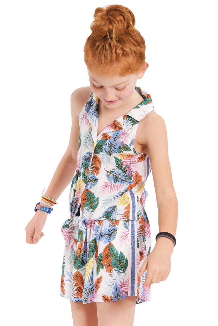 Big Girls Tropical Print Summer Shorts