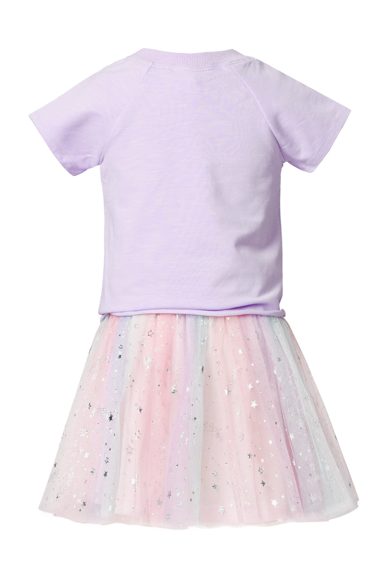 Truly Me Little Girls Star Unicorn Theme Twofer Dress