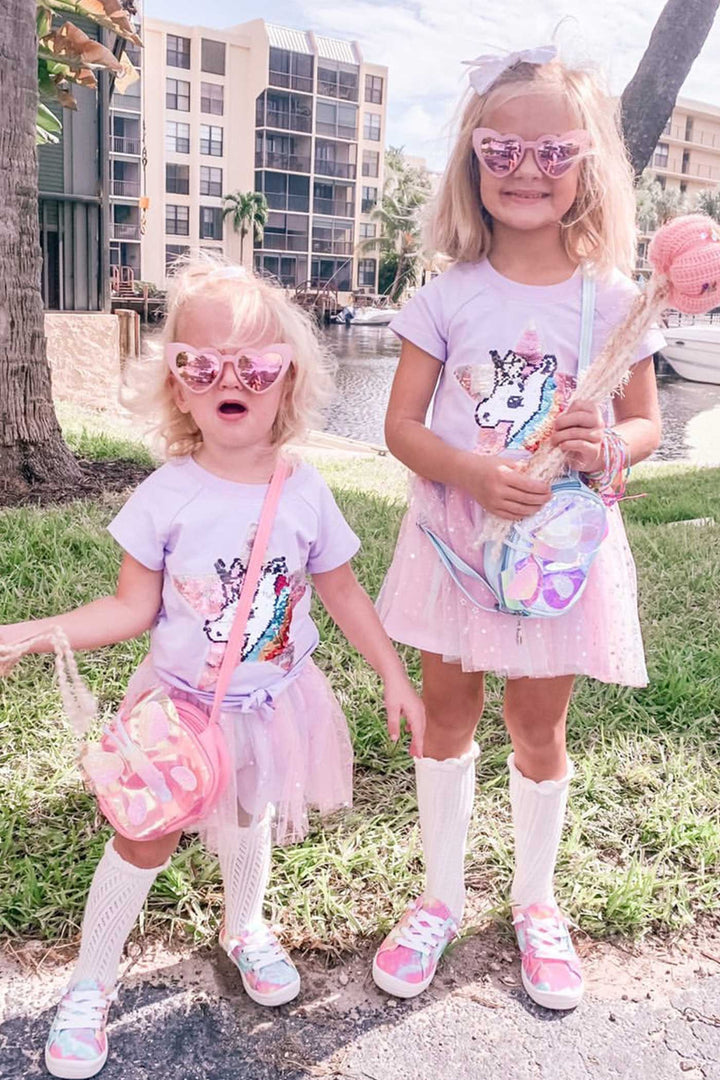 Truly Me Little Girls Star Unicorn Theme Twofer Dress