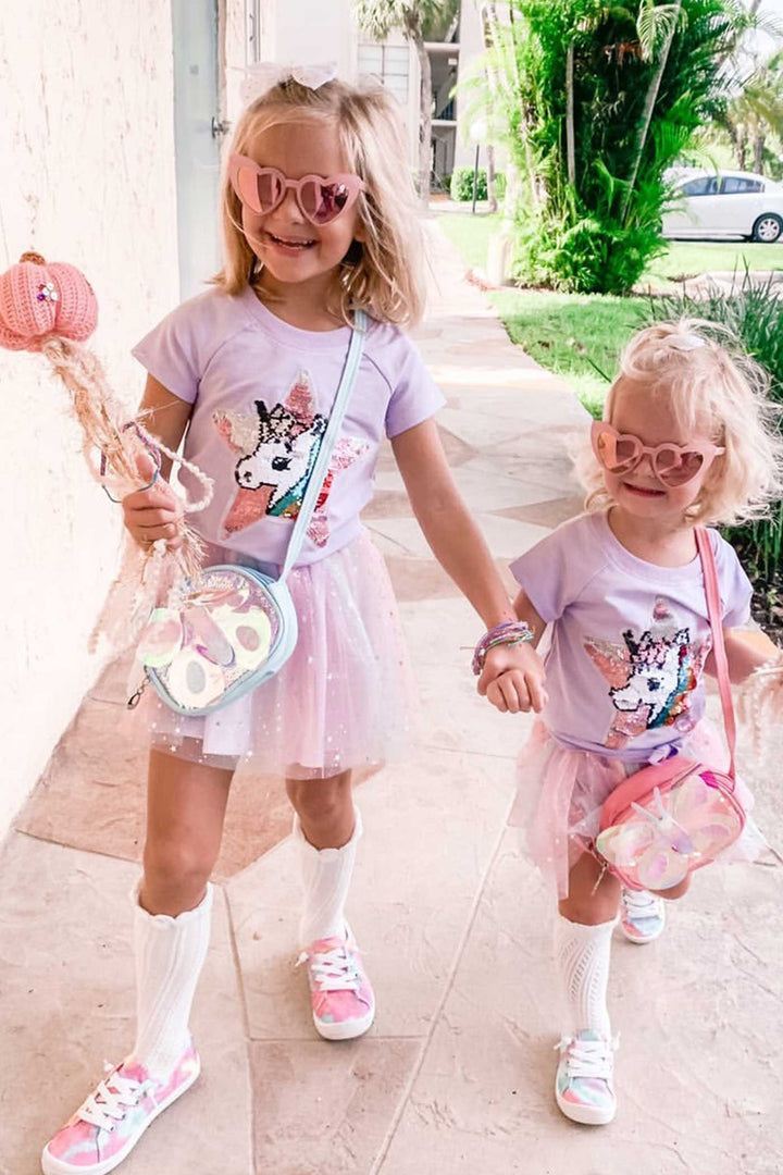 Truly Me Little Girls Star Unicorn Theme Twofer Dress