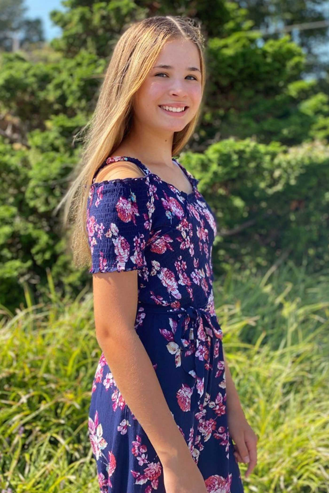 Big Girls Off The Shoulder Floral Print Jumpsuit