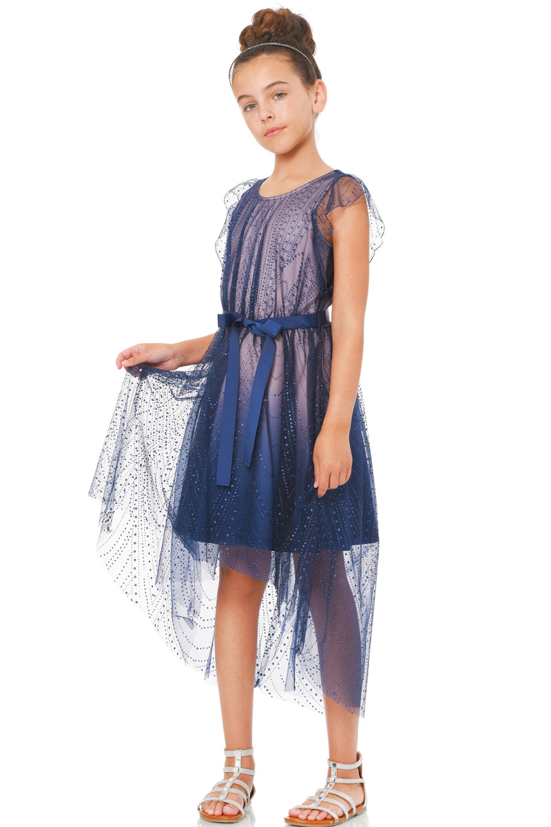 Truly Me Big Girls Ombre High Low Party Dress