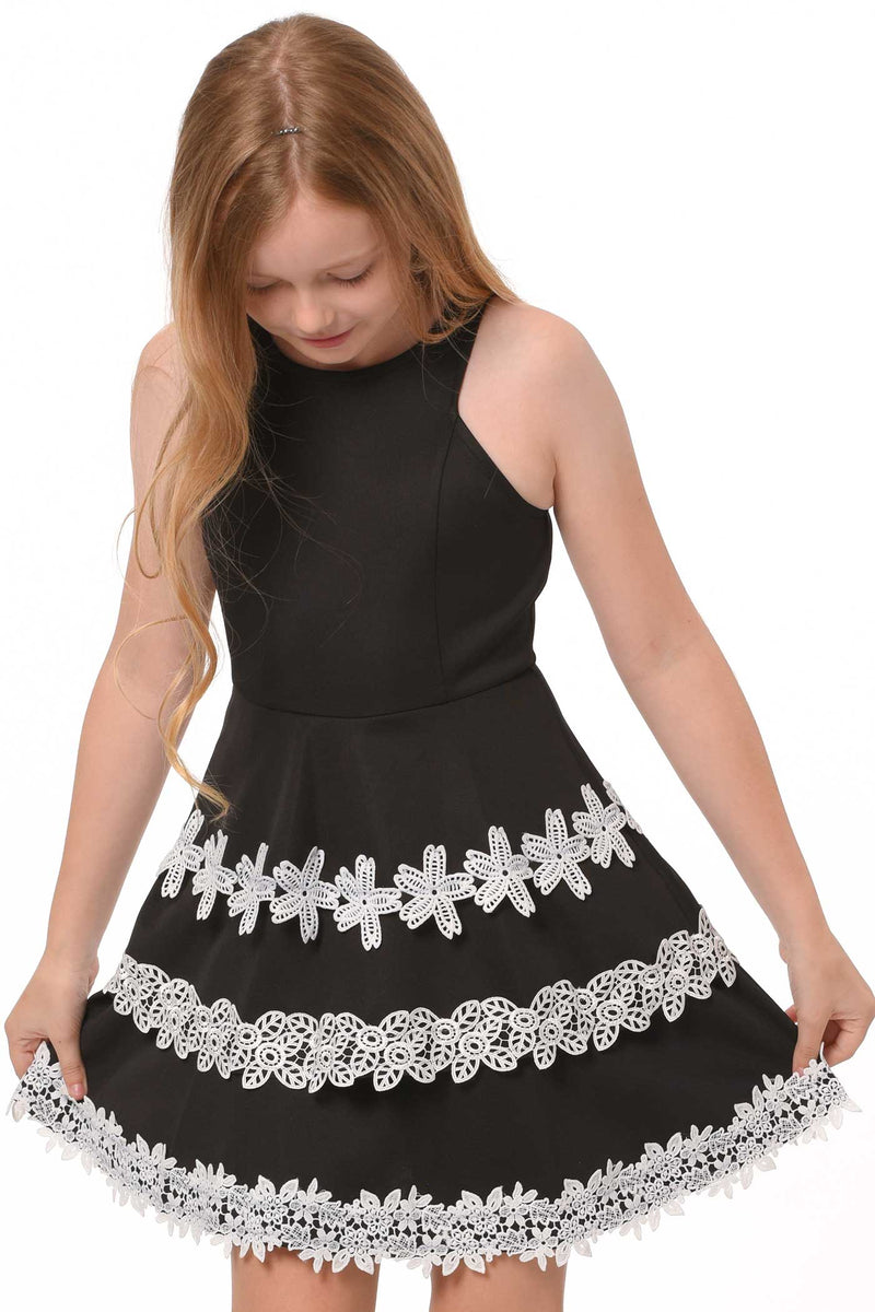 Truly Me Big Girls Halter Neck Fit and Flare Party Dress