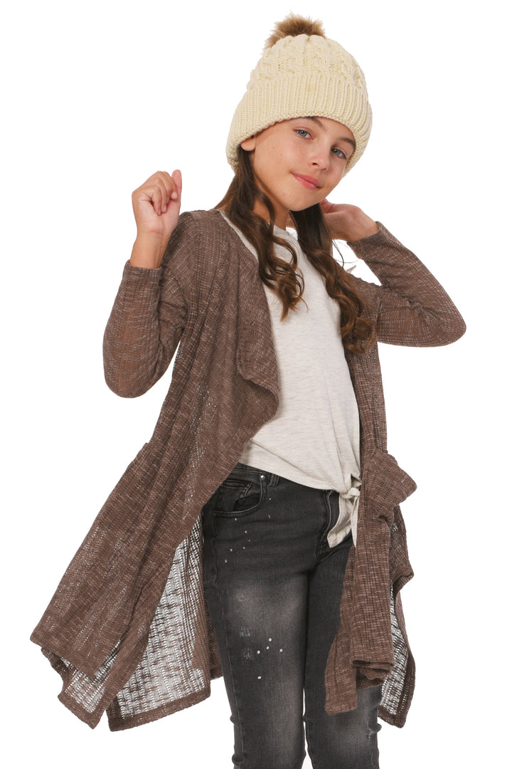 Big Girls Big Girls Lightweight Waterfall Cardigan
