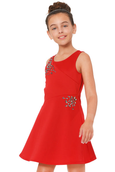 Truly Me Big Girls Asymmetrical Cut Skater Dress