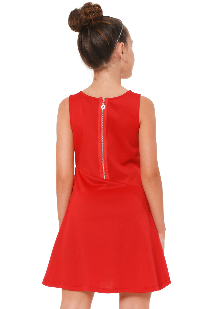 Truly Me Big Girls Asymmetrical Cut Skater Dress