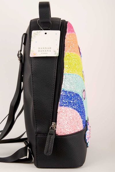 Hannah Banana Girls Glitter Rainbow Backpack